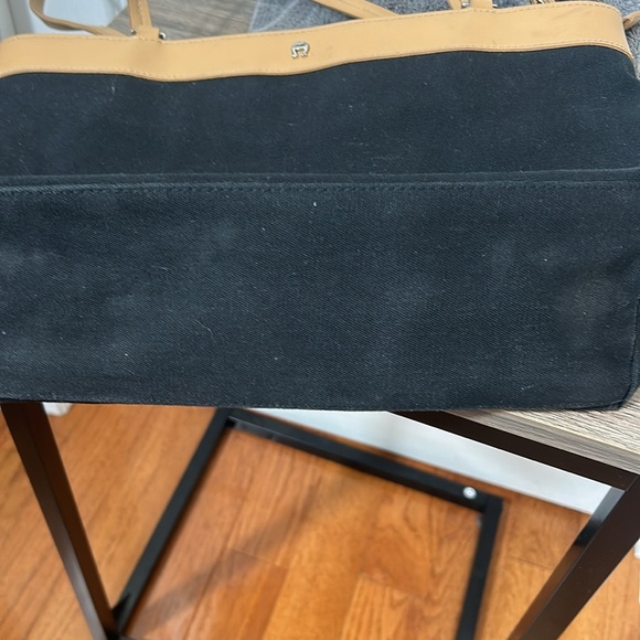 ÉTIENNE AIGNER CANVAS TOTE SHOULDER BAG IN BLACK AND TAN COLOURS - Picture 9 of 9